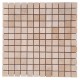 Мозаичная плитка мрамор Beige Mix 23х23x6 мм МКР-2П Полированная