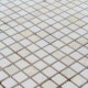 Мозаїчна плитка мармур Beige Mix 15x15x6 мм, матова, негалтована, МКР-4СН