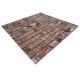 Мозаичная плитка мрамор Bidasar Brown 23х23x6 мм МКР-2П Полированная