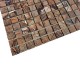 Мозаичная плитка мрамор Bidasar Brown 23х23x6 мм МКР-2П Полированная