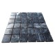 Мармурова мозаїка Black, 48x48x6 мм, Матова | Негалатована, МКР-3СН