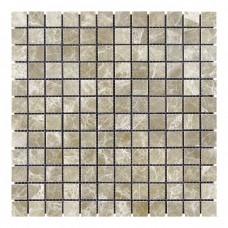 Мозаїчна плитка мармур Emperador Light 23x23x6 мм МКР-2СН Матова | Невалтована