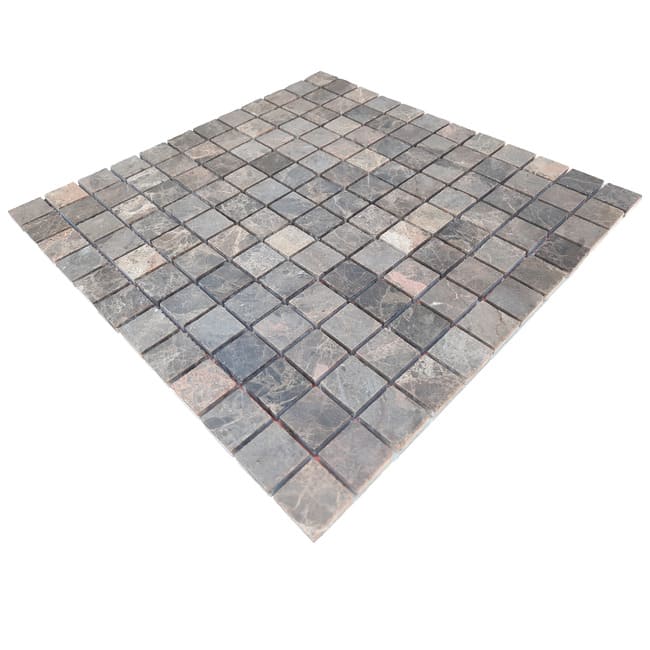 Мозаїчна плитка мармур Emperador Medium 23x23x6 мм Полірована, МКР-2П