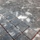 Мармурова мозаїка на сітці мармур Black 23x23x6 мм МКР-2П | Полірована