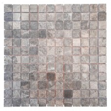 Мозаїчна плитка мармур Emperador Medium 23x23x6 мм МКР-2СН Матова | Невалтована