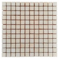 Мозаика плитка песчаник Cream 23х23x6 мм, Матовая | Галтованная, МКР-2СВ