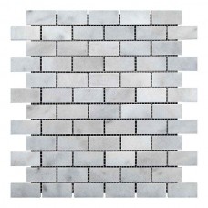 Мозаїчна плитка мармур White BI 48x23x6 мм МКР-11П Полірована