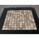 Мозаїчна плитка Травертин Travertine Classic 23x23x6 мм МКР-2П Полірована