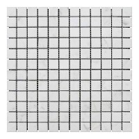 Мозаїчна плитка мармур White Mix 23x23x6 мм МКР-2СН Матова | Невалтована