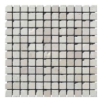 Мозаичная плитка мрамор Beige Mix 23х23x6 мм МКР-2СВА Матовая | Галтованная | Античная
