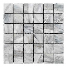 Мозаїчна плитка мармур Grey Mix 48x48x6 мм МКР-3П Полірована