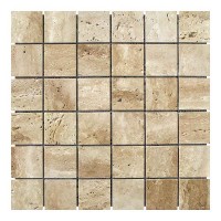 Мозаичная плитка Travertine Classic 48х48x6 мм МКР-3П Полированная