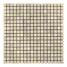 Мозаїчна плитка мармур Beige Mix 15x15x6 мм МКР-4СВ Матова | Галтована