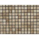 Мозаїчна плитка Травертин Travertine Classic 15x15x6 мм МКР-4П Полірована