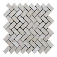Мозаичная плитка мрамор Beige Mix 48х23x6 мм МКР-5П Полированная | Прямоугольная