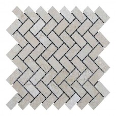 Мозаїчна плитка мармур Beige Mix 47x23x6 мм МКР-5П Полірована