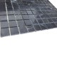 Мозаїчна плитка мармур Nero Marquina 23x23x6 мм Полірована, МКР-2П