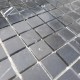 Мозаїчна плитка мармур Nero Marquina 23x23x6 мм Полірована, МКР-2П