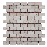 Мозаїчна плитка Travertine Classic 48x23x6 мм МКР-11СВ Матова | Галтована