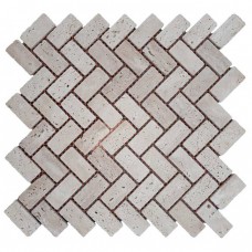Мозаїчна плитка Travertine Classic 47x23x6 мм МКР-5СВ Матова | Галтована