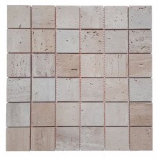 Мозаїчна плитка Travertine Classic 48x48x6 мм, Матова | Негалтована, МКР-3СН