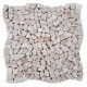 Хаотичная мозаичная плитка Travertine 6 мм, Матовая, Галтованная, МКР-ХСВ