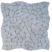 Мозаїчна плитка мармур Victoria Beige Хаотична 6 мм МКР-ХСВ Матова | Галтована
