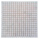 Мозаїчна плитка мармур White Mix 15x15x6 мм, Матова, негалтована, МКР-4СН