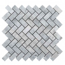 Мозаїчна плитка мармур White Mix BI 47x23x6 мм МКР-5П Полірована