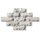 Колота плитка Travertine Classic 180x60x30 мм.